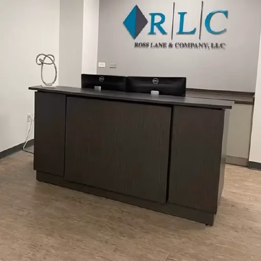 Installed reception desk, Atlanta